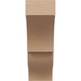 thumbnail image 2 of 2"W x 4"D x 6"H Classic Asheboro Rough Cedar Woodgrain TimberThane Corbel, Primed Tan, 2 of 6