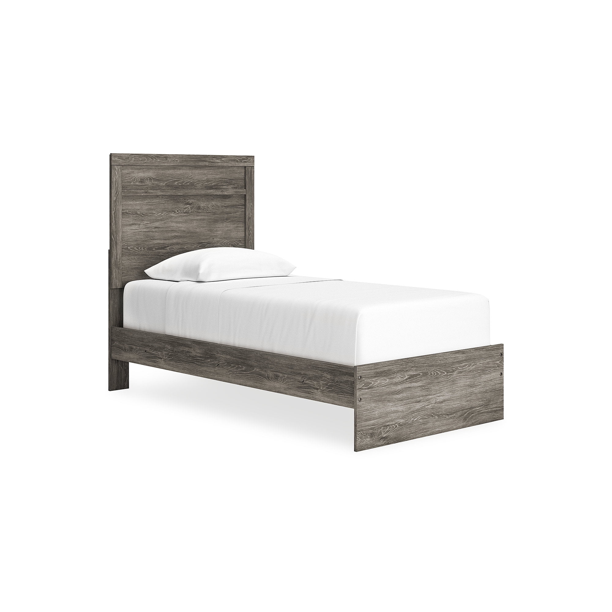 Signature Design by Ashley Ralinksi Kids Twin Panel Bed, Gray, Includes Headboard, Footboard and Rails
