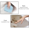 thumbnail image 4 of Marble Canvas Picnic Blanket Waterproof Outdoor Mat for Beach, Park, Camping, Travel - Large Size, Foldable, Portable, Washable - Blue Stripe Pattern, 4 of 6