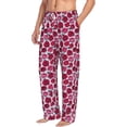 thumbnail image 2 of Xecao Rose Flowers Men's Straight Lounge Pajama Pants: The Ultimate in Comfortable Sleepwear, 2 of 9