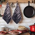 thumbnail image 6 of Spring Cherry Flowers Kitchen Towels Set of 2, Pink Floral Blossom Vintage Black Absorbent Dish Towels for Kitchen, Microfiber Hand Towel, Quick Drying Tea Towel for Cleaning Decorative Dishcloths, 6 of 7