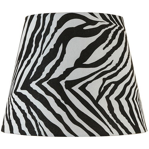 Better Homes and Gardens Round Drum Zebra Print Lamp Shade