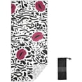 thumbnail image 2 of Lips and Leopard Spots Beach Towel 31" x 71", Quick Dry Bath Towel Super Absorbent Lightweight Travel Towel for Beach Yoga Swim Sport Camping Holiday, 2 of 7