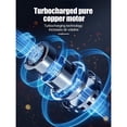 thumbnail image 5 of Soplador de Aire Portátil de 140 000 RPM con Turbocompresor y Pantalla de Alta Potencia, Herramientas de Limpieza para Soplado de Polvo de Computadora, Negro, 5 of 5