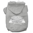 thumbnail image 1 of Personal Trainer Screen Print Pet Hoodies Grey Size Med (12), 1 of 1