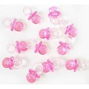 144 Mini Pink Baby Girl Pacifier Baby Shower Reveal Favors Party Decoration