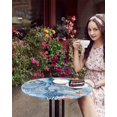 thumbnail image 4 of nqOlkjepod Blue Coastal Octopus Round Tablecloth, Fitted Table Cover with Elastic for 55"-60" Round Tables, Beach Ocean Nautical Starfish Coral Table Cloth Dinning Party Waterproof Tablecloths, 4 of 6