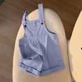 thumbnail image 2 of Zwiiyzr Baby Boy Girl Suspender Overalls Toddler Candy Color Bib Outfits Pants Romper Jumpsuit with Pockets Size 3-10 Years Purple, 2 of 6