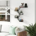 thumbnail image 3 of BESKADI 5-Tier Fire Escape Shelf Wall Mount Shelf- Black Floating Shelves for Wall, Metal Unique Wall Shelf, Action Figure Stand Display Shelf, Cool Decorative Shelves for Knick Knacks, Bathroom, 3 of 8