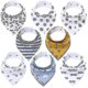 thumbnail image 1 of Soft Set Of 8 Bibs. Cotton Bibs, 1 of 4