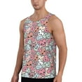thumbnail image 2 of Pofeuu Cartoon Hearts Print Men's Workout Tank Tops Sleeveless Muscle Gym Shirt Quick Dry-X-Large, 2 of 7