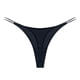 thumbnail image 1 of Gibobby Braguitas Slim Fit Ropa interior sólida para mujer Tanga en V Tanga Lencería（Negro， XL), 1 of 4