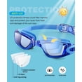 thumbnail image 3 of Kids-Goggles-Swimming Goggles Kids Swim: Anti Fog Kids Goggles with UV400 and No Leak for Child Teen 3 Packs Age 6-16, 3 of 5