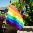 thumbnail image 4 of In the Breeze 3689 — 12 Piece Rainbow Stick Flag, 12" x 18" — Hand-Held Flag on Stick — Pride Flag, 4 of 5