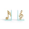 thumbnail image 3 of Danya B. DS840 Gold Musical Glass Bookends, 3 of 3