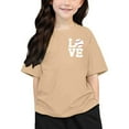 thumbnail image 3 of Hiijoy Toddler Girls Baseball Graphic Tshirt Loose Short Sleeve Casual Sports T-Shirt Tee, 3 of 6