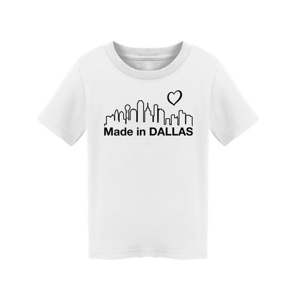 Made In Dallas T-Shirt Toddler -Smartprints Designs, 4 Toddler