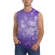 thumbnail image 1 of Fotbe Snowfall Sky White Purple Men's Camiseta sin Mangas Estampada para Hombres, Playera Casual para Gimnasio, Entrenamiento, Playa-Small, 1 of 7