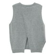 thumbnail image 1 of Sonducket Primavera otoño mujer chaleco de punto reutilizable lavable Color sólido transpirable suelto niñas señoras suéter sin mangas ropa Prendas para la parte del cuerpo Gris XXL, 1 of 6