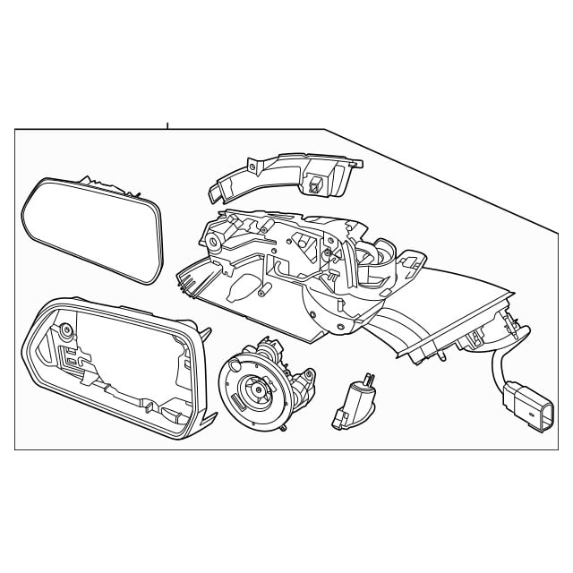 Espejo OEM Izquierdo Mustang L4 2.3l DE 2024 A 2025 Ford Original