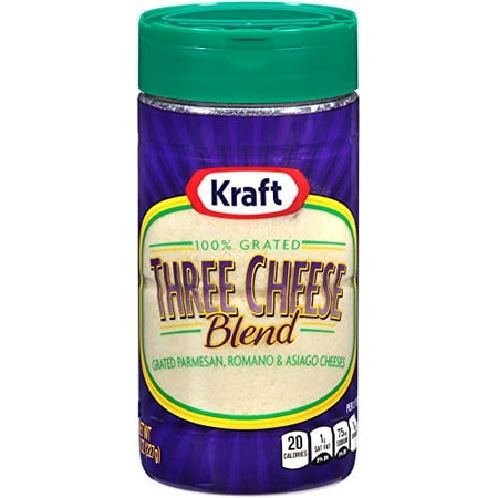 100% Grated Three Cheese Blend, 8 oz Kraft Cheese