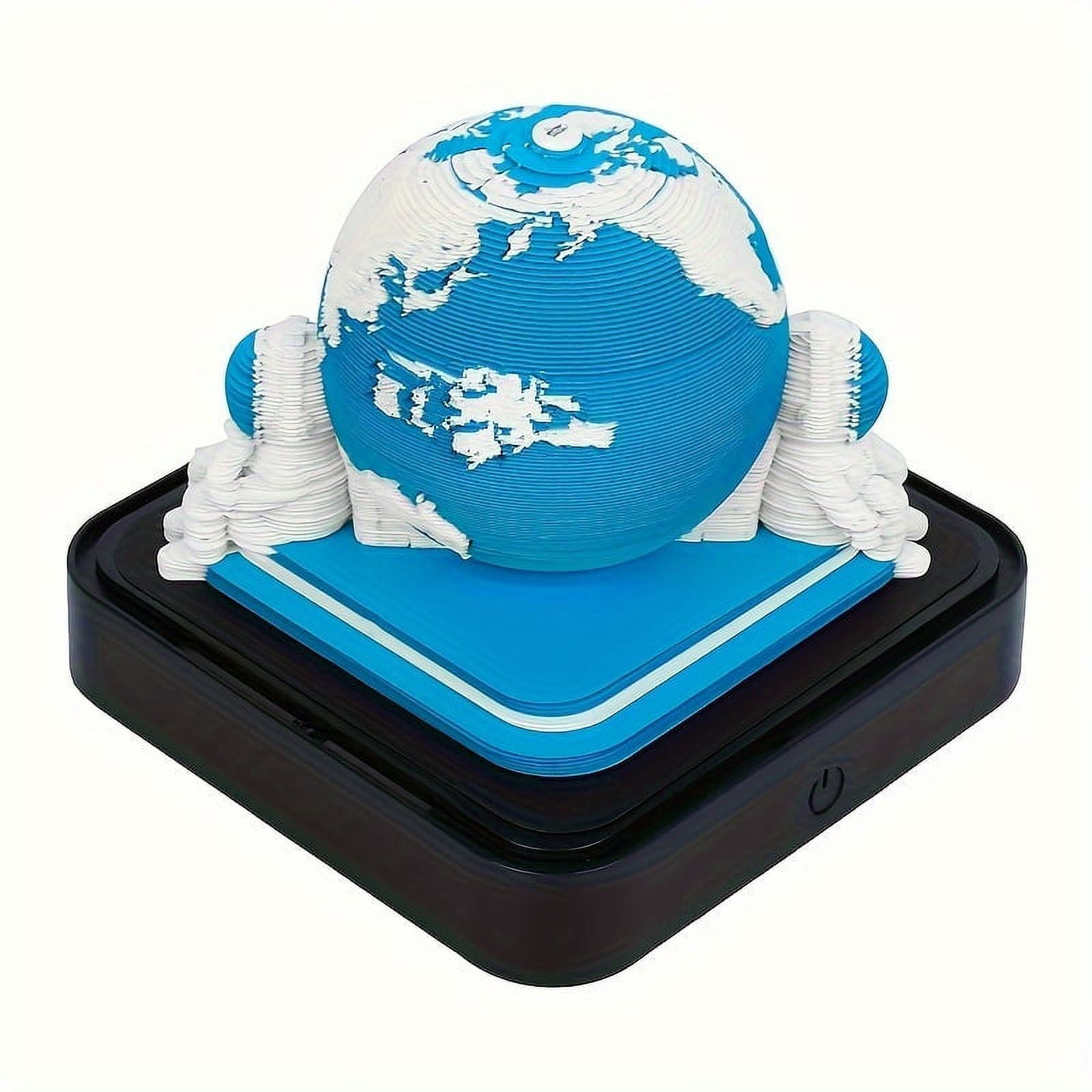 Aramox 3D Art Calendar 2026, Tear Off and Witness Daily Happiness LED Light Timepiece Desktop Decoration for Home and Office