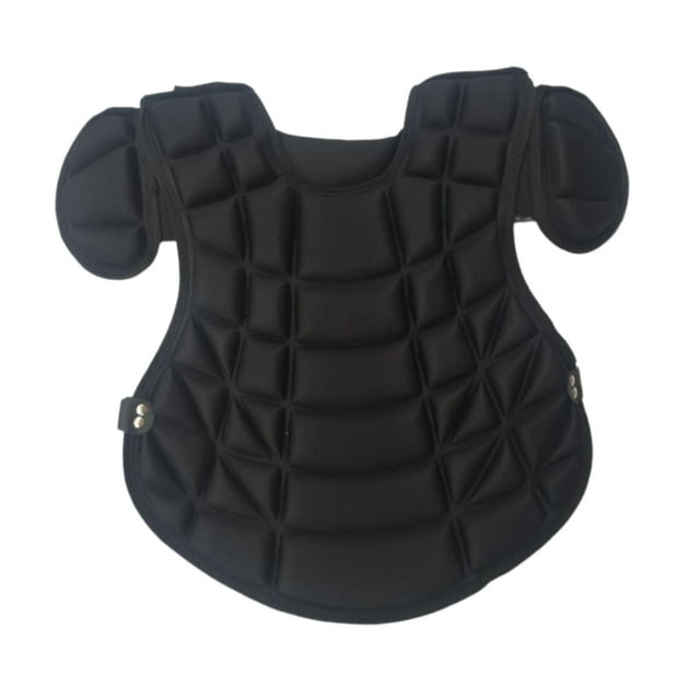 Shengyu Catcher Chest Protector Softball Outdoors Team Guard Adjustable Sports Chest Black for Adults