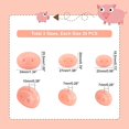 thumbnail image 3 of 60pcs Animal Safety Nose 3 Size Oval Pig Nose Flat Crafts Animal Nose for Plush Stuffed Animals Crochet Art, 3 of 8