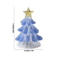 thumbnail image 2 of Tabletop Christmas Night Light, Lighted Mini Glass Christmas Tree with Star Topper, Festive Holiday Centerpiece for Home Mantel Shelf Office Desk Party Decoration, 2 of 7