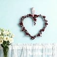 thumbnail image 6 of SSNTSY Heart Berry Wreath Valentine's Day Wreath Artificial Heart Berry Stem for Front Door Wedding Party Anniversary Wall Decor, 6 of 7