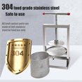 thumbnail image 3 of Fruit Honey Press, Complete Stainless Steel Honey Extractor, Beeswax Press for Squeezing Juice from Vegetables, Fruits, Nut Milk, 8L, 3 of 5