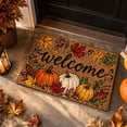 thumbnail image 6 of Decorative Pumpkin Maple Leaves Fall Halloween Thanksgiving Floor Mat, Holiday Bathroom Kitchen Porch Carpet, Long Strip Entrance Foot Mat For Home Indoor Outdoor Decor, 6 of 6