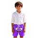 thumbnail image 5 of Niños Pequeños Pantalones de Natación de Color Sólido Impresión de Expresión Linda, Niños Pequeños Pantalones de Natación con Bolsillos para el Verano, 5 of 6