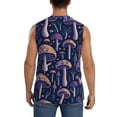 thumbnail image 4 of Balery Floral Hippie Mushrooms Men's Sleeveless Muscle Shirts Workout Tank Top, Moisture Wicking, Odor Protection-X-Large, 4 of 8