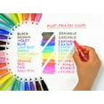 thumbnail image 5 of Pilot Frixion Colors Felt Pen Fineliner Marker - Medium 2.50mm Nib - 0.63mm Line - Black, Blue, Red - Wallet of 3, 5 of 5