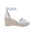 thumbnail image 2 of Franco Sarto Womens Clemens Leather Espadrille Platform Sandals, 2 of 3