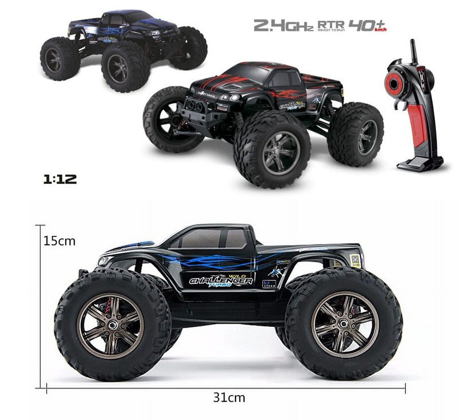 FMT 1/12 IPX4 Scale Electric RC Car Offroad 2.4Ghz 2WD High Speed 33+MPH Remote Controlled Car Truck (Color: Blue)
