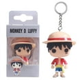 One Piece SD Luffy PVC Keychain Pendant Miniature Character Statue For