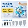 thumbnail image 5 of 12-16 Gallon Clear Trash Bags, 24" x 31" High-Density Garbage Can Liners, 6 Micron, Unscented, Bulk Pack of 1000, for Indoor/Outdoor Use, 5 of 6