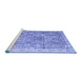 thumbnail image 2 of Ahgly Company Machine Washable Indoor Round Persian Blue Traditional Area Rugs, 8' Round, 2 of 4