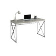 thumbnail image 1 of Monarch Specialties Computer Desk, Home Office, Laptop, Work, Metal, Laminate, Brown, Chrome, Contemporary, Modern, 1 of 3
