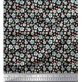 thumbnail image 1 of Soimoi Polyester Crepe Fabric Tortoise,Rabbit & Panda Kids Printed Craft Fabric by The Yard 52 Inch Wide, 1 of 3
