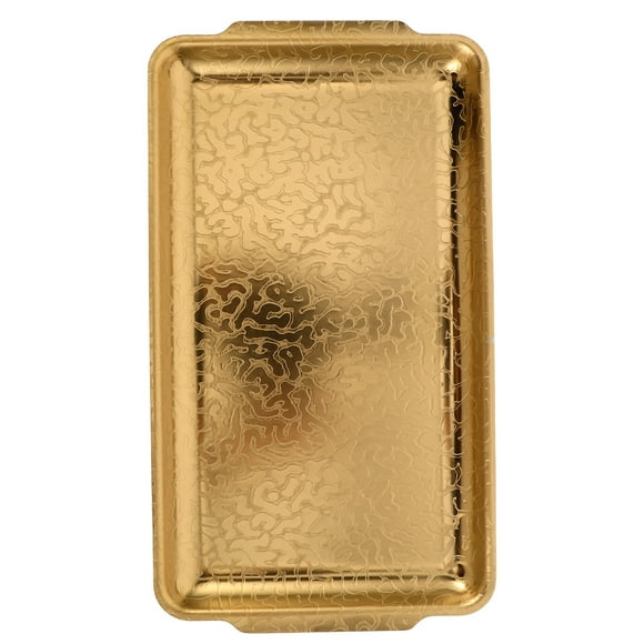 VERDANVERSE Cast Iron Griddle Gold Trays For Dessert Table Outdoor Use Cooking Enthusiasts 1Pcs