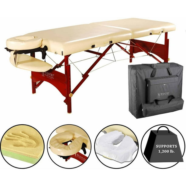 Master Massage 28" Vista Portable Massage Table Package with Memory