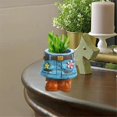 thumbnail image 4 of Indoor Unique Jeans Skirt Resin Flower Pots C, 4 of 5