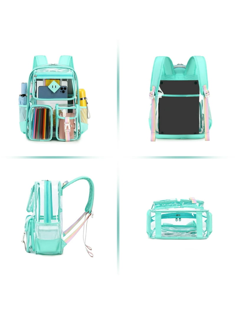 KY Large Clear Backpack Heavy Duty Stadium Approved See  display picture 3