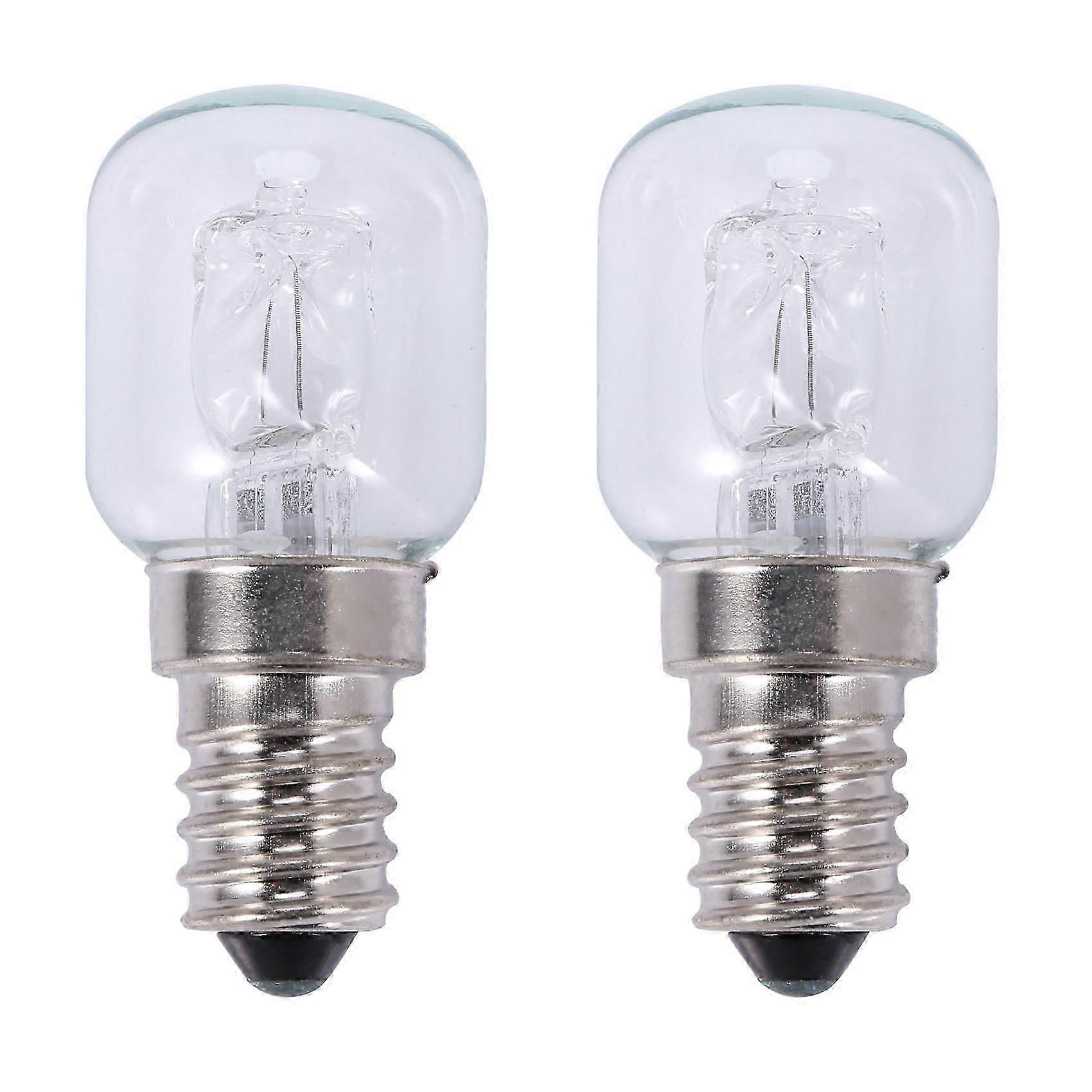 2x E14 High Temperature Bulb 500 Degrees 25W Halogen Bubble Oven Bulb ...