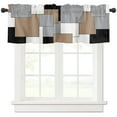 thumbnail image 2 of Brown Black Grey Abstract Art Curtain Home Decoration Living Room Short Curtains Window Treatments For Kitchen Bedroom, 2 of 6