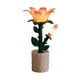 thumbnail image 3 of Lámpara de escritorio con forma de flor, funciona con pilas, bonita luz de noche, lámpara de mesita de noche, ambiente Fresia, 3 of 8