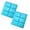 Blue*2, variant on 6-Piece Rectangular Silicone Cake Mold, Easy to Demould and Can Produce Soap - Cake Craft Rectangle Soap Silicone Homemade 6-Cavity Mould Making Diy Cake Mould(1X Mold)